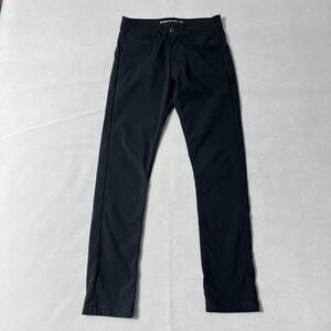 Western Rise Pants Men 28 Charcoal Gray Nylon Stretch